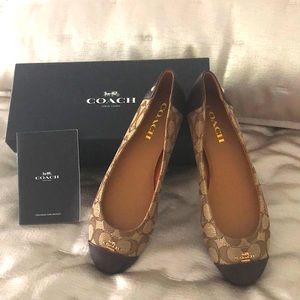 Coach brand new flats, never worn.